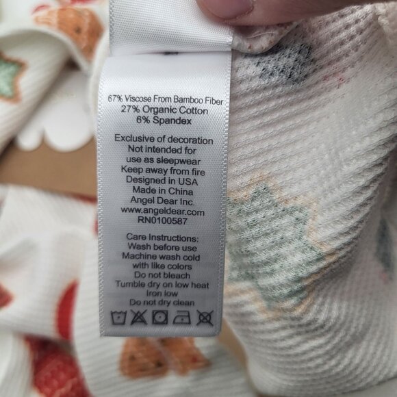 ANGEL DEAR 18-24M Don't Eat Santa's Cookies Christmas Pajamas 2pc set Holiday - Picture 4 of 4